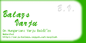 balazs varju business card